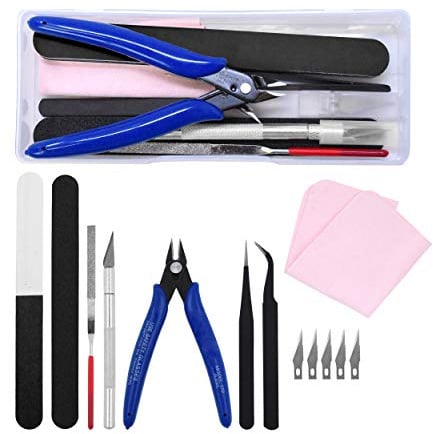 Mandala Crafts 13 Model Building Hobby Tools Kit for 3D Plastic Miniatures