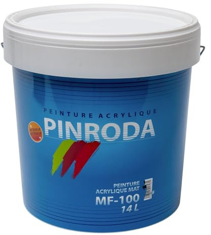 Jafep 12991 Peinture Acrylique Mate Blanc MF-100 14l