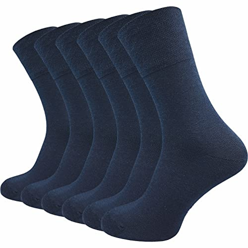 GAWILO Damen Socken (6er-Pack) ohne Gummidruck | extra weiter Komfortbund | Business & Freizeit