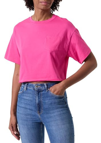 Mavi Damen Pocket Tee T-Shirt, Cabaret, XXS/