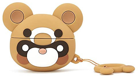 Kashasin Genshin Impact Offizielle Charaktere Klee Bomb Guoba Cute Earphone Case Xiangling Guoba Silikon Schutzhülle für Airpods Pro Kopfhörer Box (Guoba)