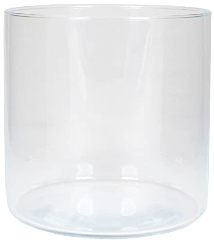 INNA-Glas Zylinder Blumenvase Sanny aus Glas, klar, 19 cm, Ø 19,1 cm | Glas Vase