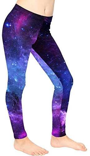 Coloranimal Mädchen-Leggings, volle Länge, Mädchen, Yoga-Leggings, hohe Taille, Sporthose, lässige Strumpfhose, Hose für Kinder, Alter 4-13 Jahre