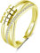 Deyanse Anxiety Ring, 925 Sterling Silber Anti Stress Ring, Bead Spinner Angst Ringe für Frauen Damen, Gold Angstring Silber Verstellbar ringe, Offen Einstellbar Spinner Fidget Ring Anti-stress Ring