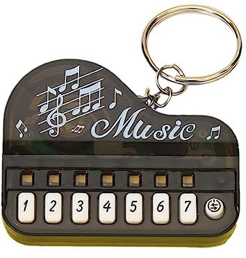 Portable Musical Instrument Toy Piano Keychain Mini Keychain Electronic S6V6 Keyboard 6.2 * 4.5 * 2.1cm