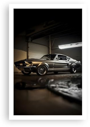 Poster ohne Rahmen Sportwagen Retro Klassisch Deko 61x91cm Wandposter Art Prints Wandbilder Dekoration Wohnzimmer Schlafzimmer Küche Wanddeko Bild Wand Kunstdruck Modern Wall Art Decor P2XPA61x91-5779