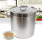 35L Suppentopf,Gastronomie Kochtopf,Edelstahl Topf groß,Gulaschkessel,Kochtopf Gasherd für Elektro Ceran z.B. als Suppentopf (50L)