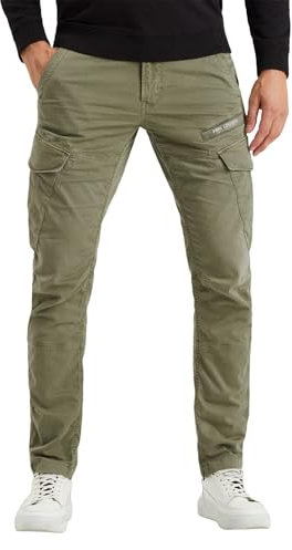 PME Legend Herren Cargohose NORDROP - Tapered Fit - Blau Grün W29-W40 Stretch, Größe:38W / 32L, Farbe:Green 6381