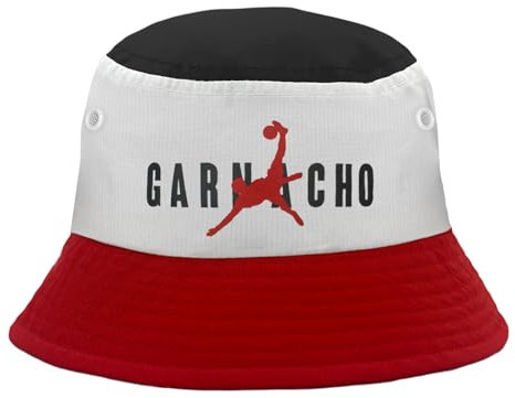 fan originals United Colours Tricolour Black White Red Garnacho Bucket Hat S/M