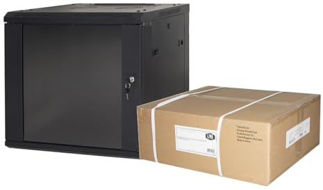 Connetto CO1906UNL - Armadio rack 19 6u link serie light colore nero con porta vetro (axpxl) mm 300x400x530 ripiano incluso