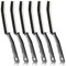 Canvint 6 PCS Crevice Cleaning Brush, Bathroom Tile Groove Gap Cleaning Brush, Long Handle Narrow Crevice Cleaning Tool, Small Scrub Away Cleaning Brush for Home Kitchen