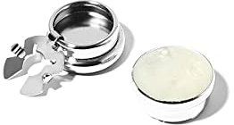 BRERA67 Knopfclips Herren für Hemd, Manschettenknöpfe Herren Made in Italy, Cufflinks for Men Hochzeit Perlmutt-silber