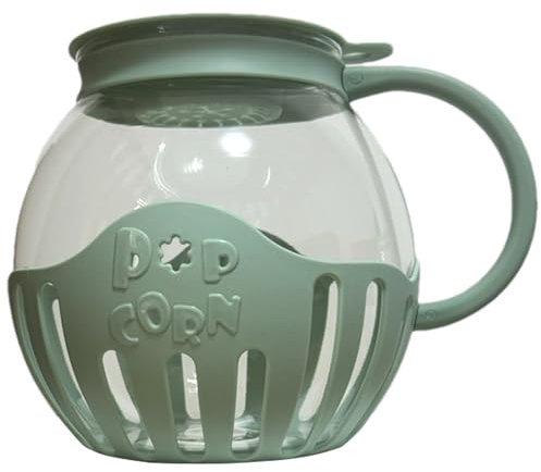 Genérico Palomitero Microondas | Máquina Para Hacer Palomitas de Maíz | Vidrio de Borosilicato Seguro y Apto para Lavavajillas