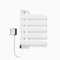 TINS Toallero Eléctrico Blanco Toallero Electrico Baño con Pantalla LED Rotación de 180° Toallero Baño Radiador Temperatura Constante Inteligente Calentador de Toallas Pared- 53.7×44.4×9.5 cm