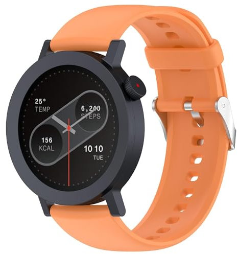 GIOPUEY Armband Kompatibel mit Nothing CMF Watch Pro 2/Watch 3 Pro, Weiches Silikon Armband [Verschleißfest] [Atmungsaktiv] Ersatzarmband - Orange
