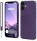Andwing für iPhone 12 Mini Hülle [Rot] – Premium Silikon-Hülle mit Rundumschutz, Kratzfester Mikrofaser-Innenfutter & Kameralensenschutz-Dunkel Violett