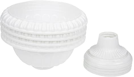 KONTONTY 2sets Retro Plastic Flower Pot Large Size Roman Style Planter for Outdoor Garden Wedding Decor 4pcs*2