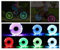 Editbar 2 Stück USB Aufladbare Fahrrad LED Radnabenlichter, Kinder Balance Scooter LED Radnabenlichter, IP65 wasserdichte Speichenlichter mit 7 Farben, 18 Lichtmodi & Smart Induction