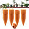 The Olla Company Plant Watering Spikes with Lids - Ideal for 4”-6” Pots - Vacation Friendly - Terracotta - Small - Set of 4