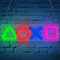 HOTUT Letrero de Neón de LED, Letrero Neon por USB, Luces de Noche de Pared con Luz de LED, Luz de decoración con Forma de Luz Neon LED Decoracion Bar, Discotecas, Fiesta（Símbolos del Juego）