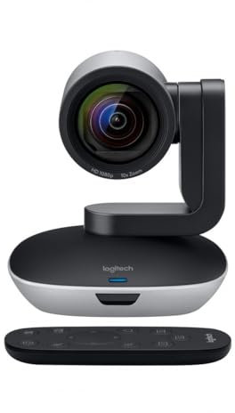 Logitech PTZ PRO 2 Professional Video Conference System (Pan, Tilt, Zoom), 10x Lossless HD Zoom, HD Video, Auto Focus, Remote Control, USB Plug and Play, PC/Mac - 960-001184 (New)(Renewed)