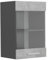 Vicco Armario de Cocina con Vidrio R-Line, Hormigón, 40 cm