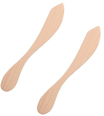 Alipis 1 Juego Espátula Kitchen Gadgets Panelas Cozinha Tostadas Cheese Kitchen Knife Fabricante De Pan Tapa Cuchillo De Mantequilla De Madera Cuchillo De Pan De Madera 2 Piezas