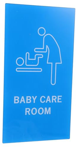 TOPBATHY Wickelbereich Schild aus Acryl Selbstklebendes Hinweisschild für Babyzimmer für Hotels Restaurants Geschäfte Glatte Oberflächen Langlebig Bruchsicher