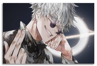 GBHEVEWV Gojo Satoru Anime-Poster, dekoratives Gemälde, Leinwand, Wandposter und Kunstdruck, modernes Familienschlafzimmer, Dekoration, Poster, 20 x 30 cm