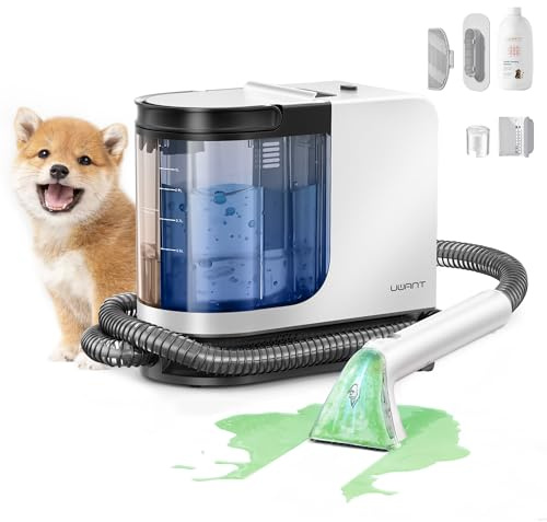 uwant 18Kpa Portable Carpet Cleaner Powerful Suction Upholstery Cleaner Machine for Pet, Spot Cleaner with Specialty Tools for Car, Couch, Rug, Sofa, Furniture