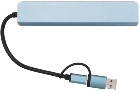 8 in 1 USB C Hub Multi Port Adapter, High Speed USB 3.0 and USB 2.0 Data Transfer Hub with SD microSD Card Reader, 3.5mm Audio Jack and USB C Charging Port for Pro Sam