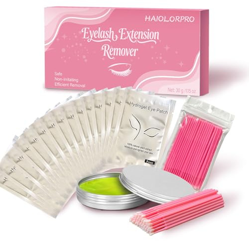 HAIOLORPRO Eyelash Remover for Extensions - 30g Eyelash Glue Remover Cream, Eyelash Extension Remover, Gentle & Quick & Efficient for Salon & Home Use