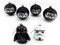 Baumkugel Star Wars (TM) 6er Set - Weihnachtskugel für Star Wars Fans - Christbaumschmuck, Weihnachtsdeko