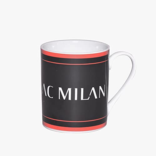 MILAN Tazza Cilindrica Scritta Nera Ufficiale A.C