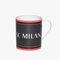 MILAN Tazza Cilindrica Scritta Nera Ufficiale A.C