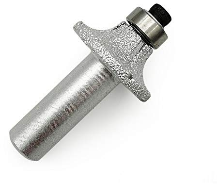 SHDIATOOL 1/2 pollici gambo Round-Over Router Bits 08MM Raggio Angolo Arrotondamento Edge-Forming marmo Granito quarzo pietra