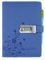 A5 PU Leder Tagebuch Notizbuch,Schreiben Notebook Planer Organizer Passwort Tagebuch Notizblock für Mädchen und Jungen. Mehrfarbiges Blumenmuster,Blau npn99-5