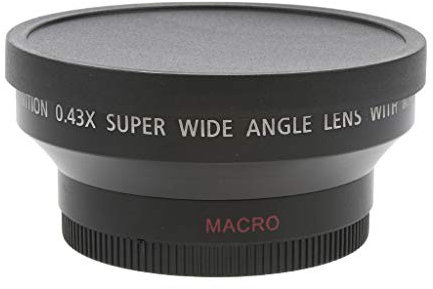 D DOLITY 62mm 0.45x Macro Objectif Grand Angle pour Sony Canon Nikon Lentille avec Sac de Transport