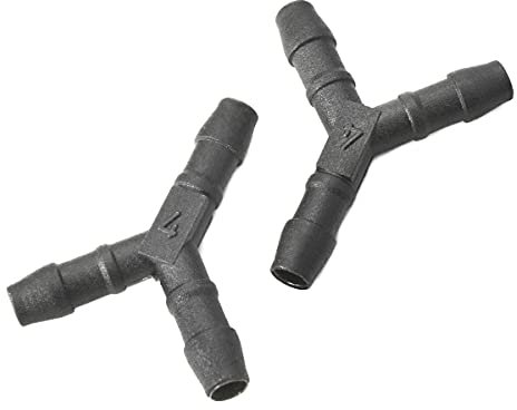 LST 2x Y-Verbinder Verbindungsstück Rohr und Schlauchverbindungen Ø 4 mm