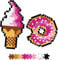 Fat Brain Toys Jixelz Set Sweet Treats - Pixel Puzzle 700 Teile
