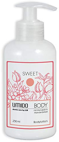 UMIDO Body-Lotion Spender 250 ml Mandelöl & Mandel-Extrakt | ohne Parabende | Feuchtigkeitsmilch | Körper-Lotion | Body-Creme | Pflege-Lotion | Bodymilk