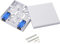 Caja de panel de fibra óptica Caja de conexiones Terminal de fibra óptica Doble puerto SC Tipo Panel Caja de fibra ABS Plástico impermeable a prueba de polvo DIY Caja