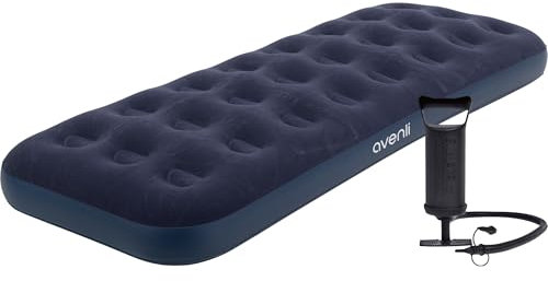 Avenli aufblasbares Luftbett Campingmatratze blau für 1 Person 191x73x22 cm Luftmatratze inklusive Handpumpe