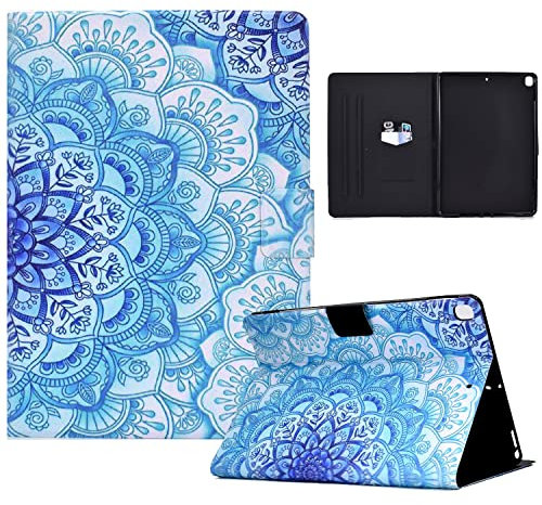 Rostsant Coque iPad 9/8/7 Génération, iPad Air 3, iPad Pro 10.5 Étui avec Fonction Réveil/Sommeil Auto Housse pour iPad 10.2 Pouces 2019/2020/2021, iPad Air 3/iPad Pro 10.5 Pouces Mandalas