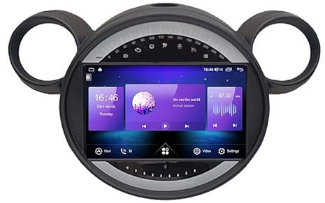 LIUWEIE ​Android 10 GPS Auto per BMW Mini Paceman Countryman R56 R60 2007-2014 9 Pollici Touchscreen Lettore Multimediale Ricevitore Video Bluetooth Guida Vocale Navigatore Satellitare GPS