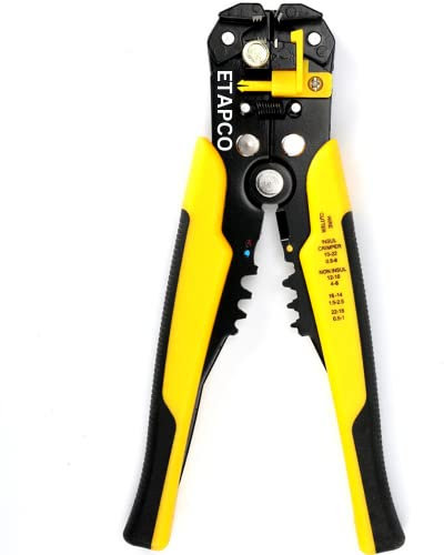 Wire Stripper - Wire Strippers Electrical, Terminal Crimper, Cable Cutters, Plier 3 in 1 Hand Tool, Cable Stripper Tool - Wire Strippers, for Adjustable Rotary Switch Self Adjusting - Cable Stripper