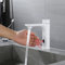 XJTNLB Waschtischarmatur Infrarot Sensor Wasserhahn Sensor Bad Weiß, Induktion Badarmatur Waschtisharmatur Handwaschbecken