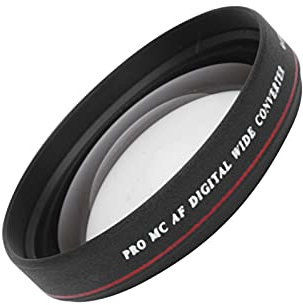 T Opiky Weitwinkel-Objektivfilter, 62 Mm 0,45 X Ultradünner Optischer Glas-Weitwinkel-Objektivfilter, für DSLR-Kamera-Camcorder, Zum Aufnehmen Großer Szenen/Landschaften