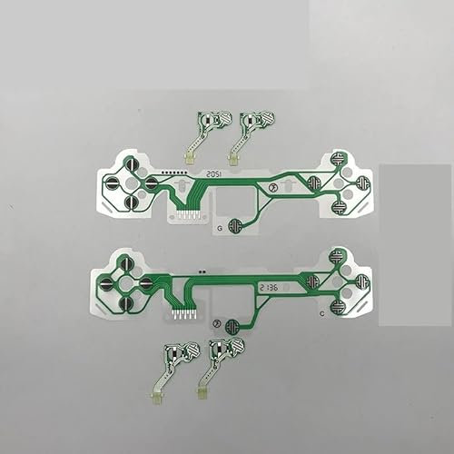 20 Buah Asli for PS5 V1 V2 Tombol Pita Papan Sirkuit for Pengendali Konduktif Film Keypad Kabel Fleksibel (Size : V1 V2 Each 10pcs)