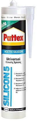 La zappa Silicone acetico antimuffa ideale per sigillature di materiali non porosi 280 ml (Bianco)